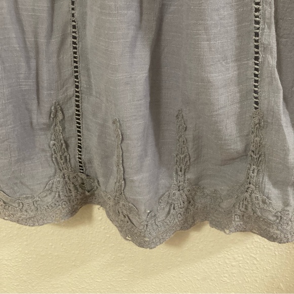 Solitaire Women’s Top Blouse Lavender Lace Flared Sleeve Pleated 3/4 Sleeve S - Picture 4 of 16